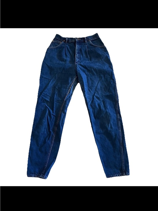 Lee Other - Vintage Lee Mom Jean Made In USA High Waist Pleated Tapered Leg Blue 80s Size 14